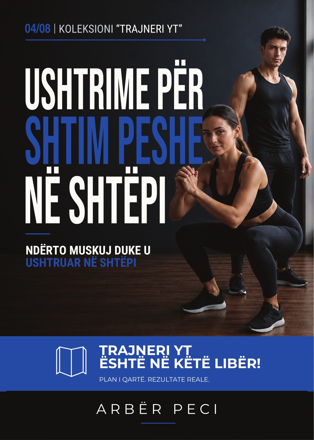 Kopertina e librit Ushtrime për shtim peshe në shtëpi