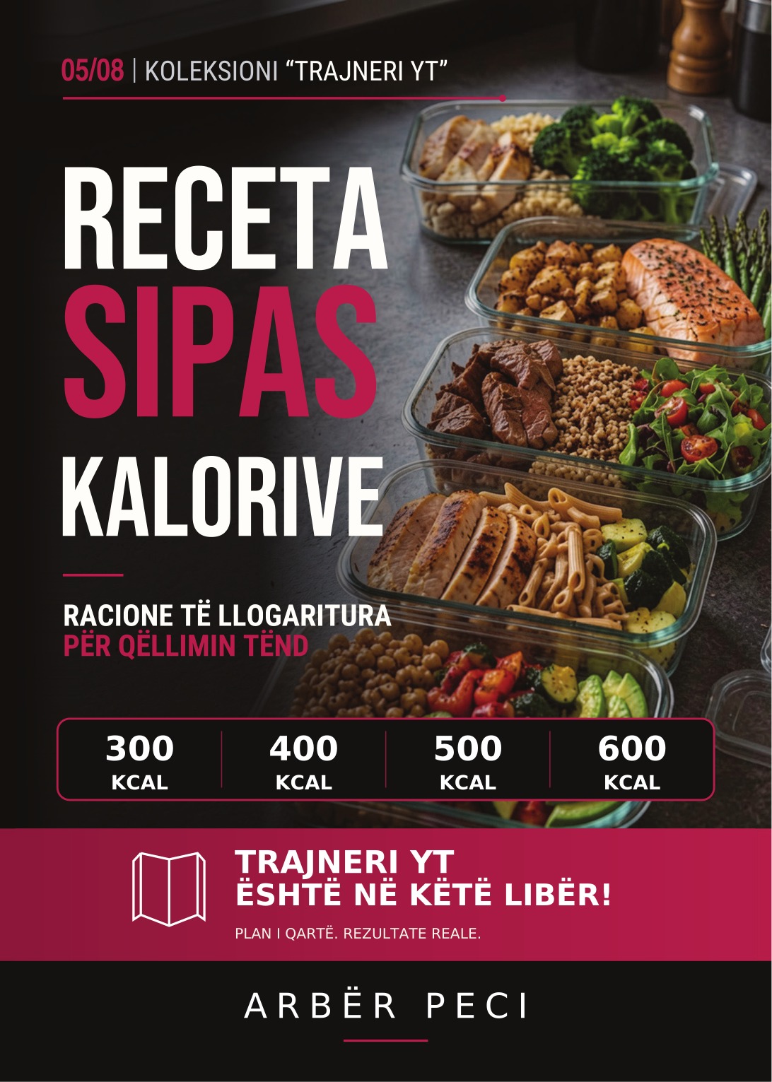 Kopertina e librit Receta sipas kalorive