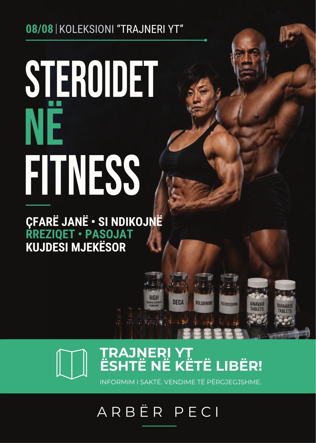 Kopertina e librit Steroidet në fitness